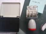Date stamp and ink pad.£1.00